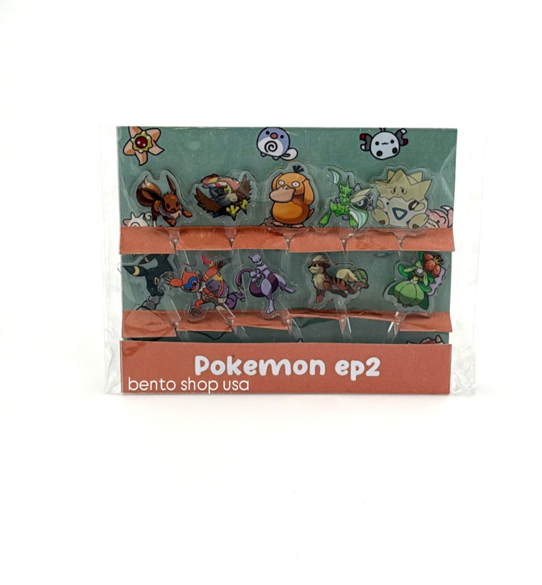 Pokemon 2 Acrylic Food Picks