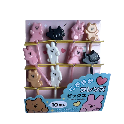 Cheerful Animal Friends Food Picks