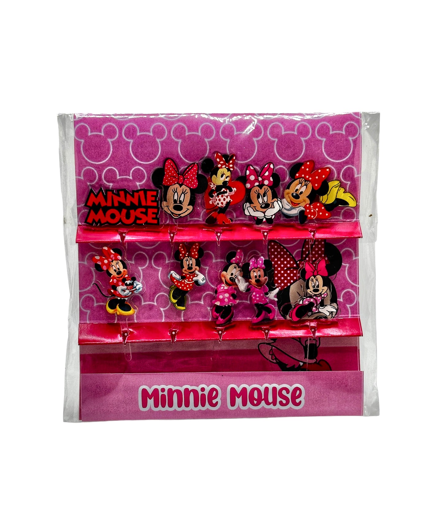 Minnie Mouse Acrylic Food Picks