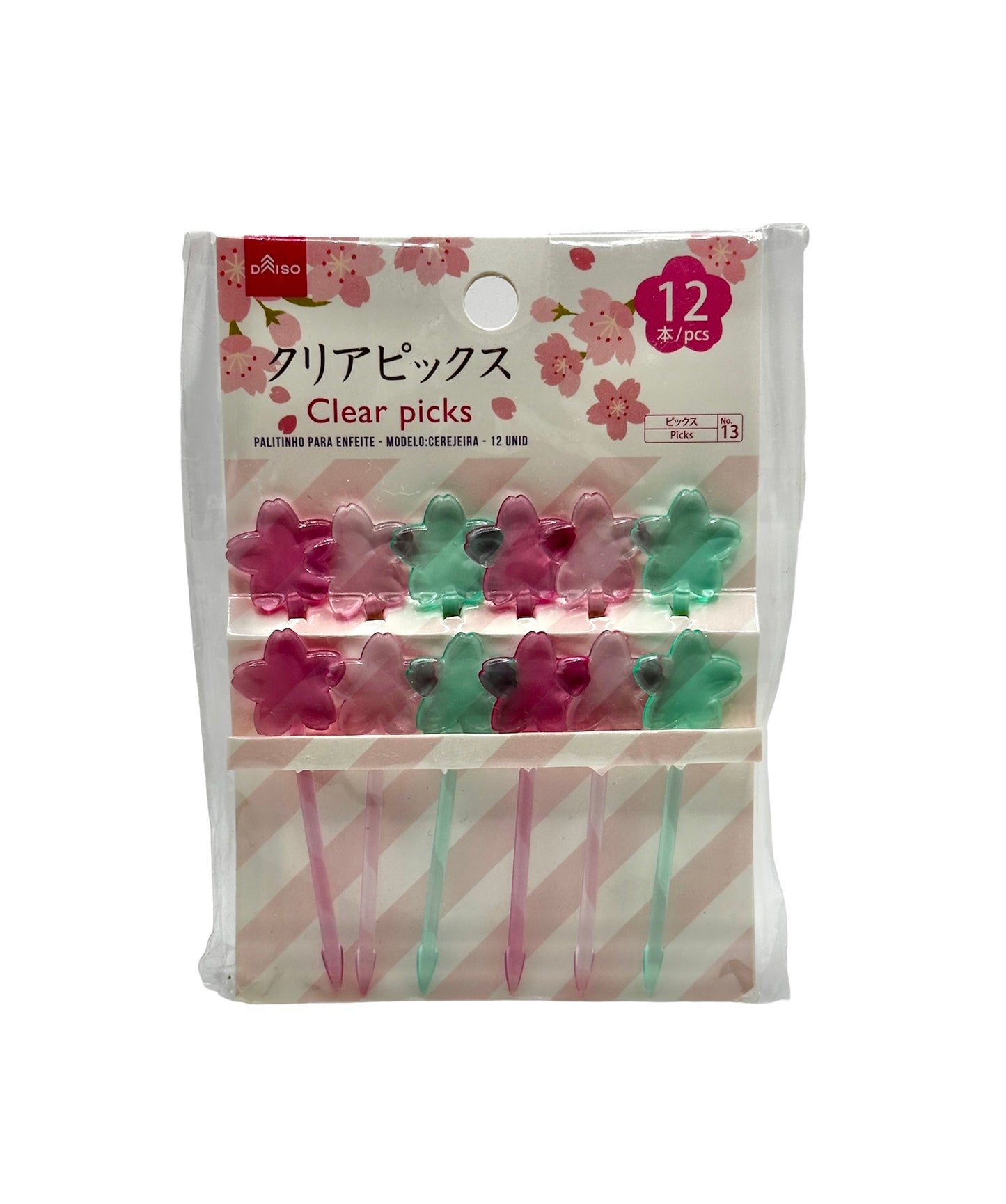 Sakura Clear Food Picks