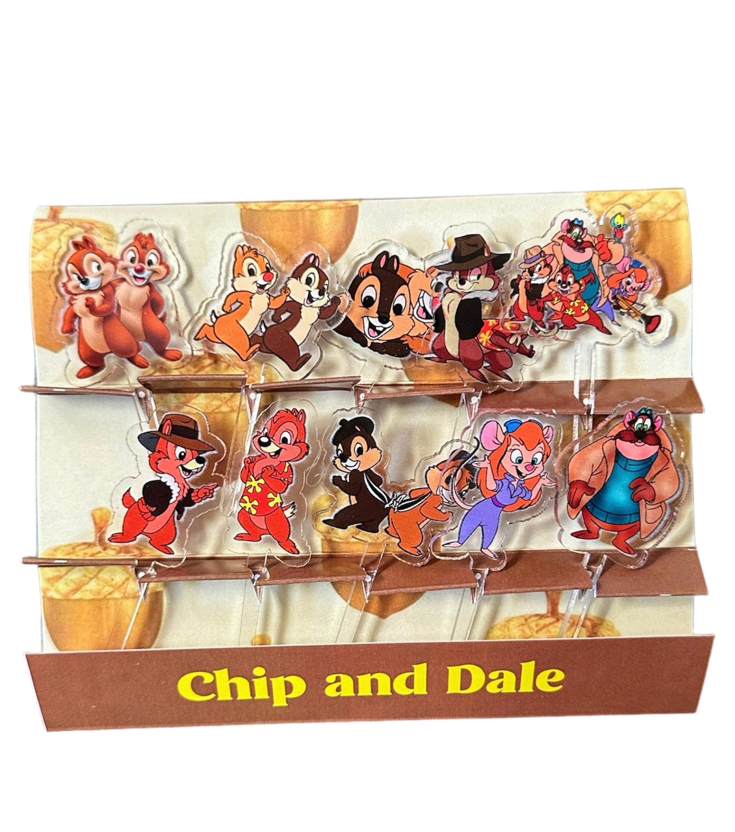 Chip and Dale Acrylic Food Picks
