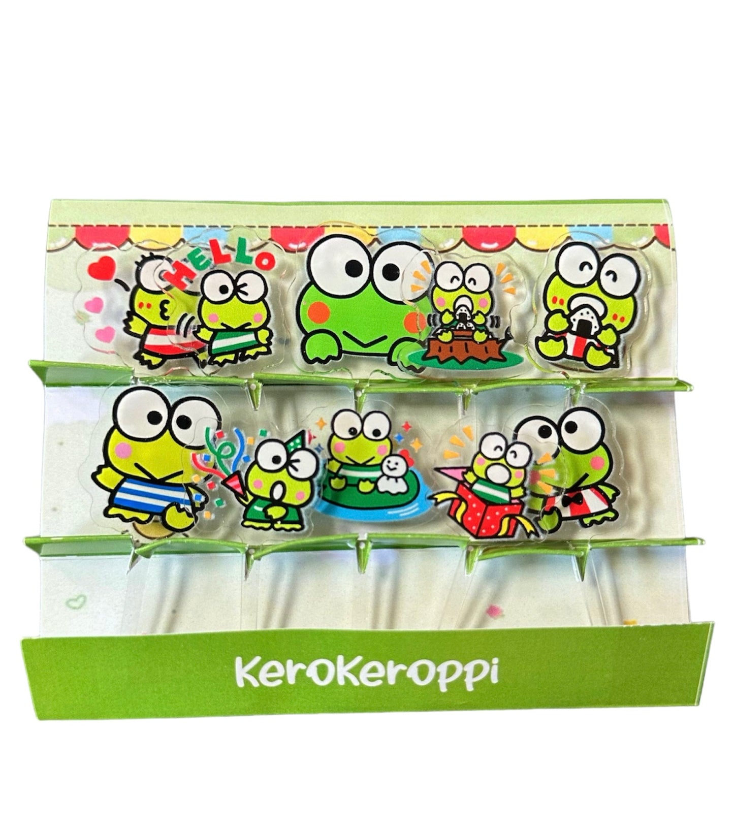 Kero Keroppi Acrylic Food Picks