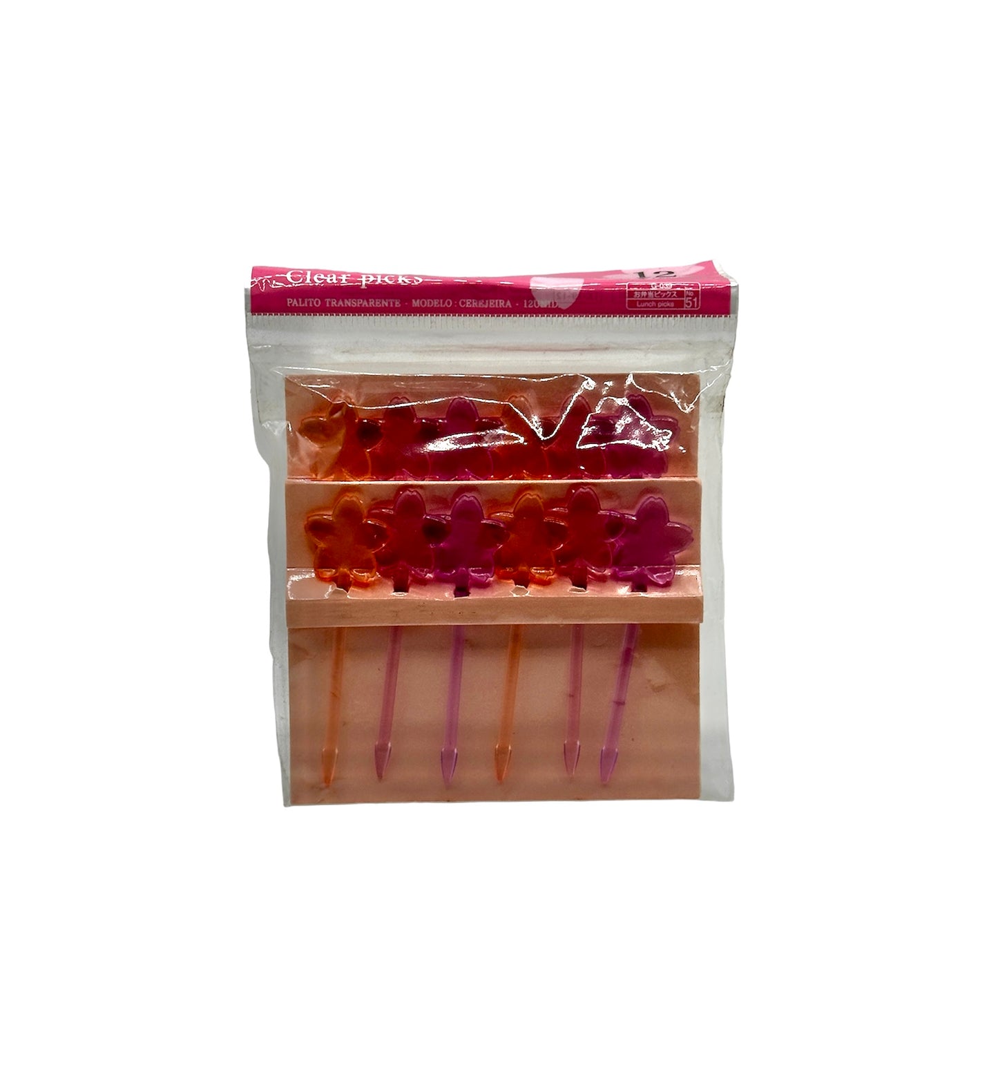 Sakura Clear Food Picks