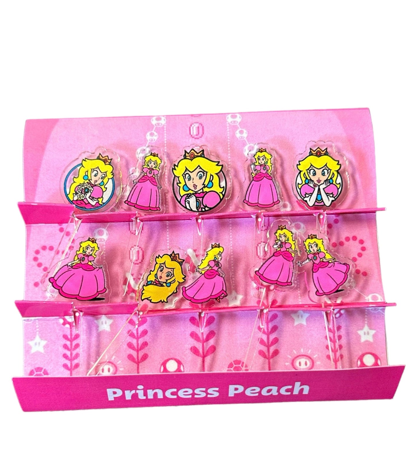 Princess Peach Acrylic Food Picks