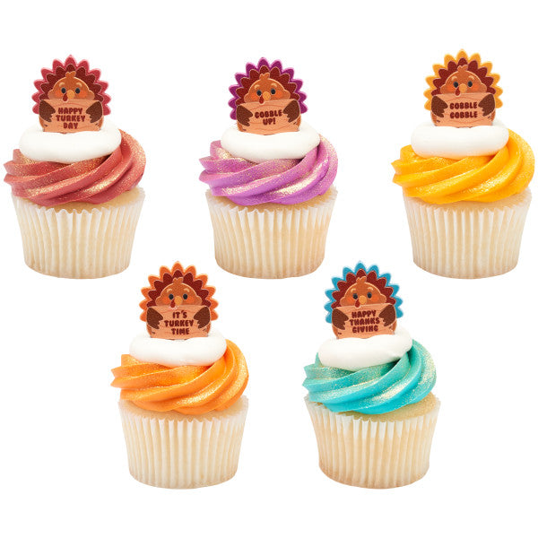 Thanksgiving Turkeys Food Picks (5pcs)