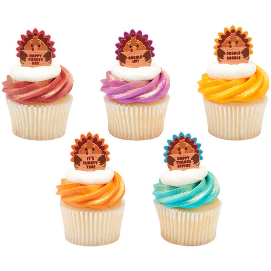 Thanksgiving Turkeys Food Picks (5pcs)
