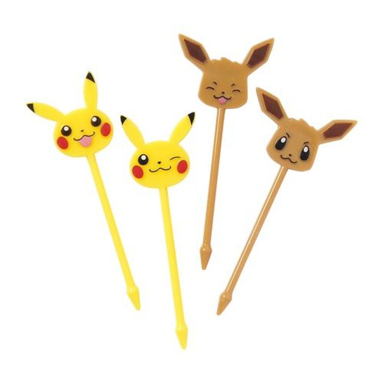 Pokemon Center Original Pikachu & Eevee Food Picks