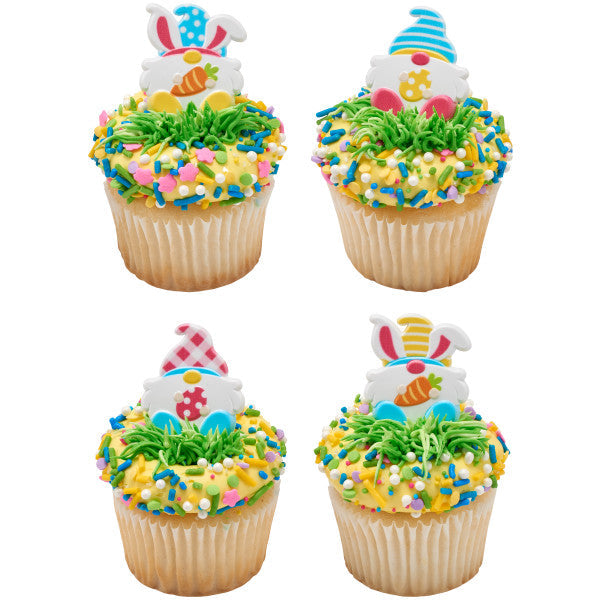 Decopac Easter Gnome Cupcake Rings (4pcs)
