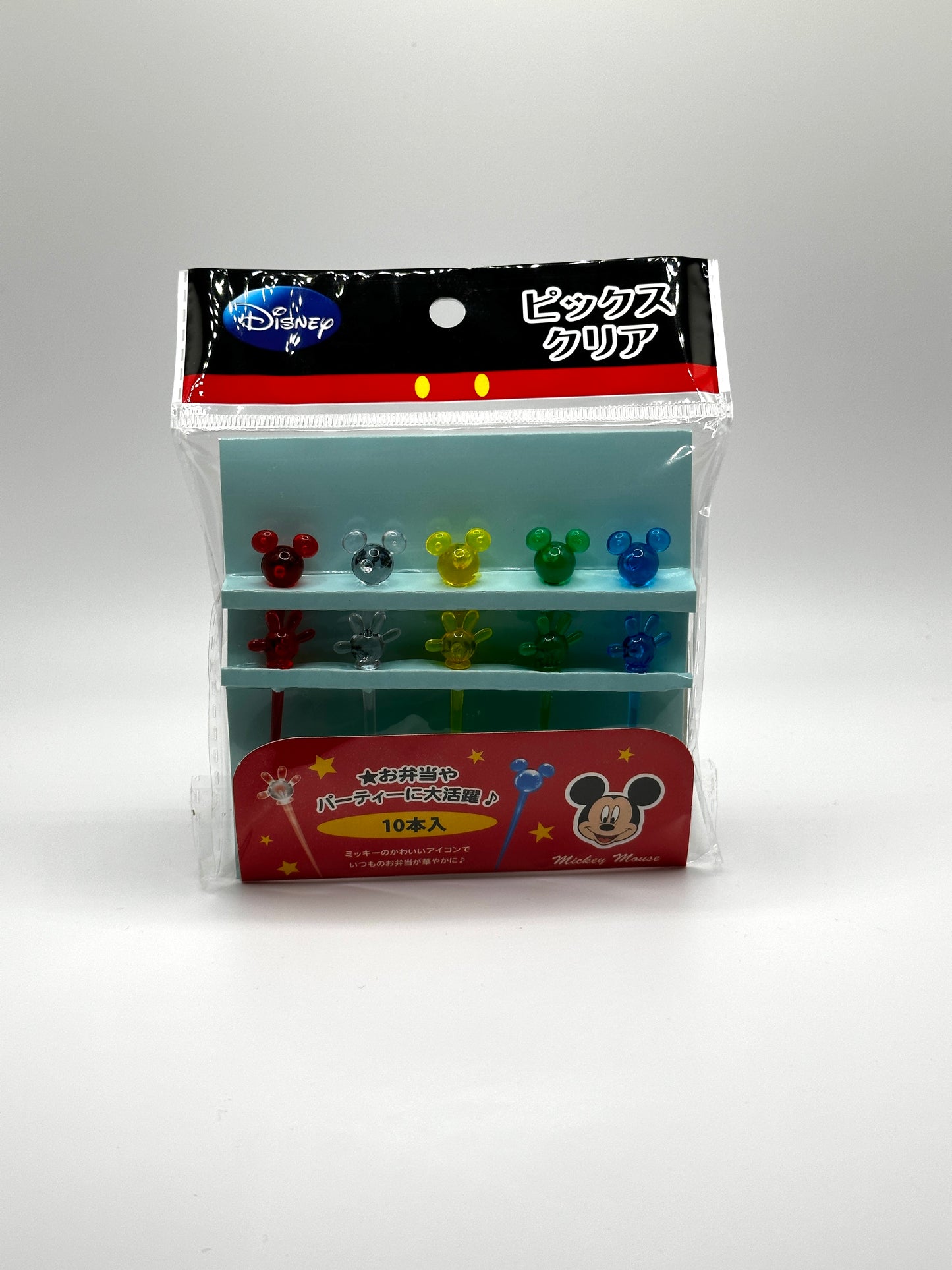 Mickey Mouse Clear Food Picks
