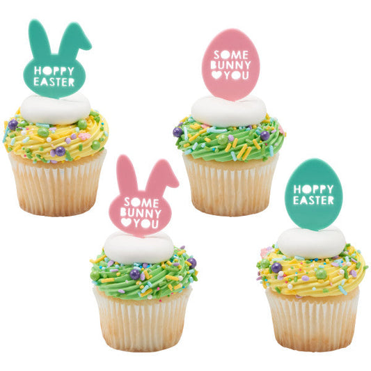 Decopac Some Bunny Loves You Food Picks (4pcs)