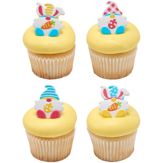 Decopac Easter Gnome Cupcake Rings (4pcs)