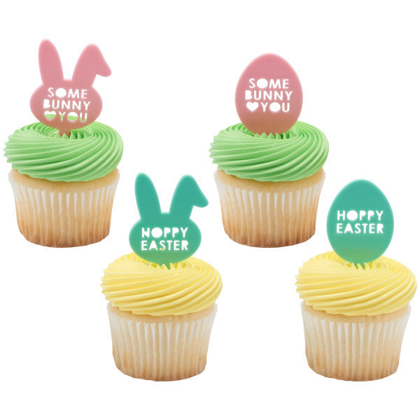 Decopac Some Bunny Loves You Food Picks (4pcs)