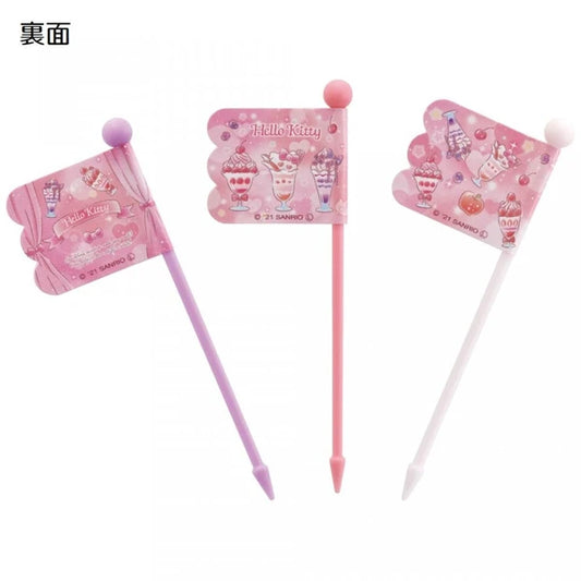 Skater Hello Kitty Food Picks 9P