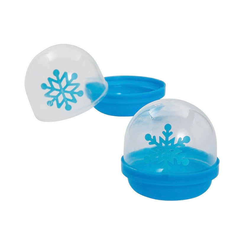 Mini Snowflakes Plastic Capsules