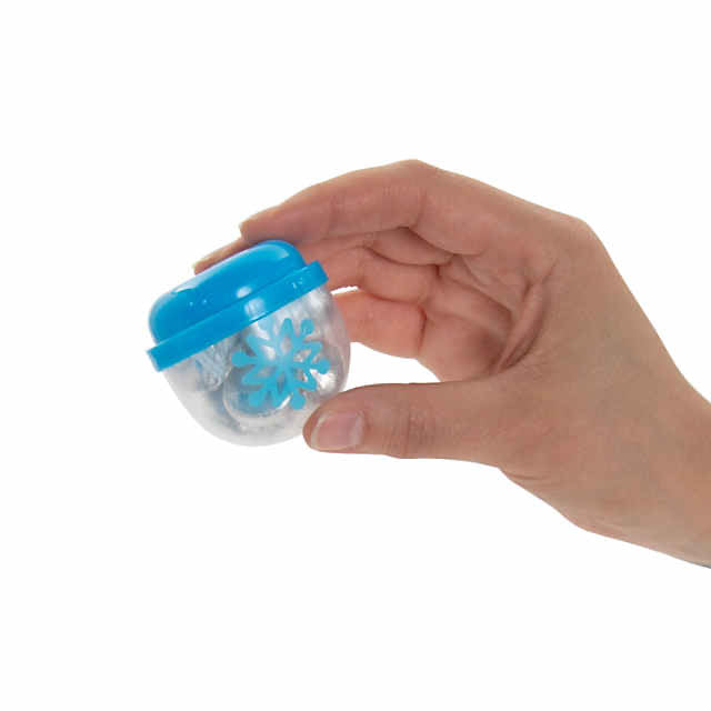 Mini Snowflakes Plastic Capsules