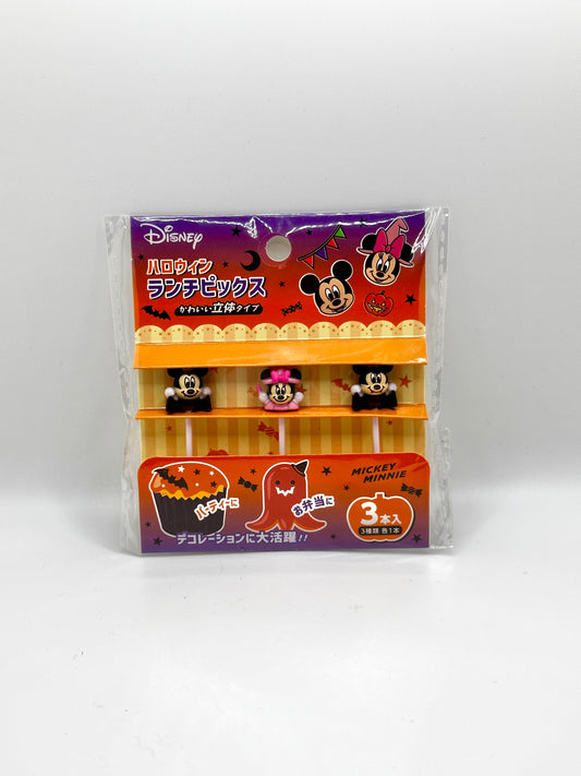 Halloween Mickey & Minnie Food Picks