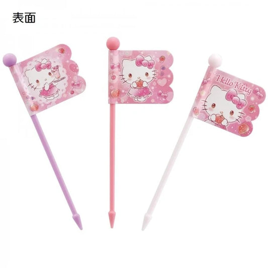 Skater Hello Kitty Food Picks 9P