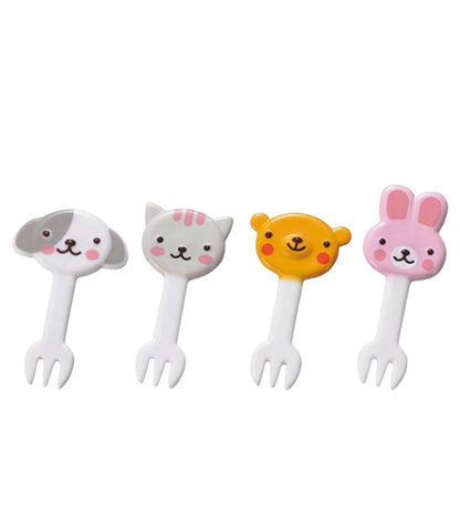 Rabbit & Animal Friends Fork Picks
