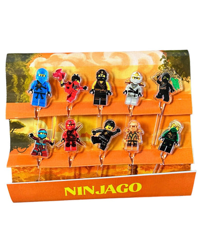 Ninjago Acrylic Food Picks
