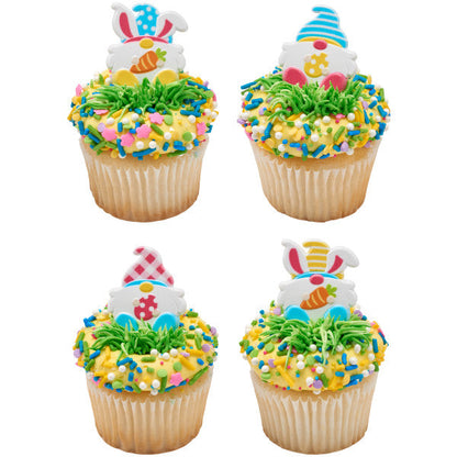 Decopac Easter Gnome Cupcake Rings (4pcs)