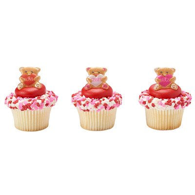 Decopac Valentine Bears Cupcake Rings (6pcs)