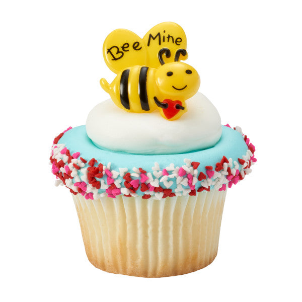 Decopac Bee Mine Cupcake Rings (4pcs)