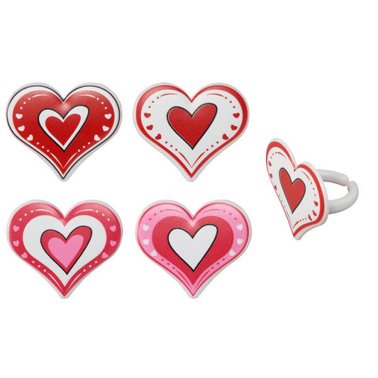 Decopac Love is in the Air Cupcake Rings (4pcs)