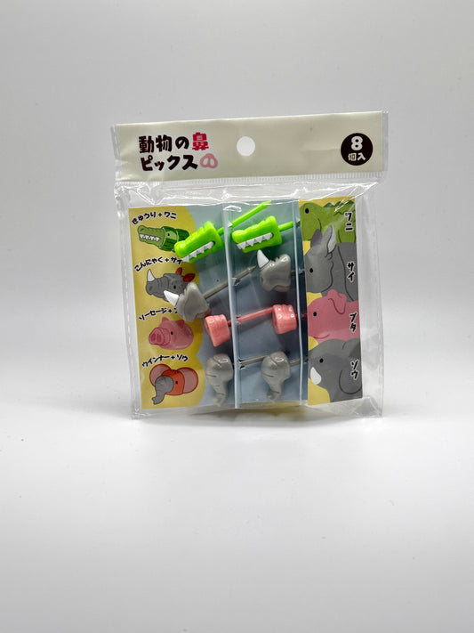Animal Nose Food Picks