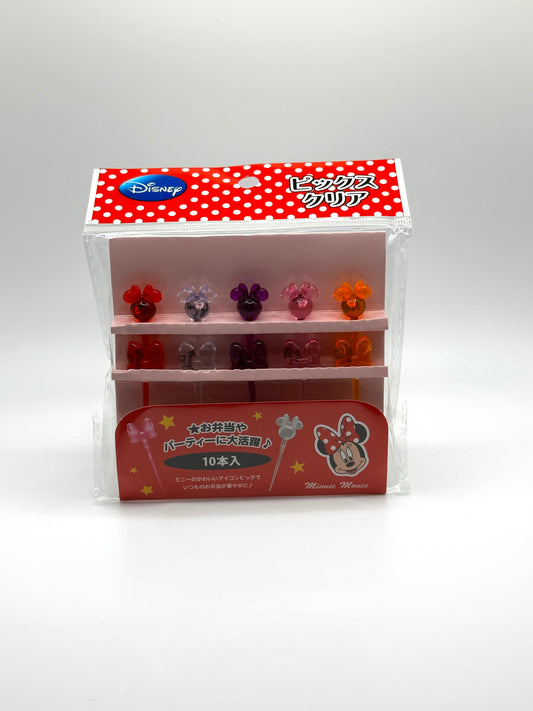 Minnie Mouse Clear Food Picks
