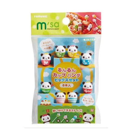 Torune Run Run Cup Panda Food Picks