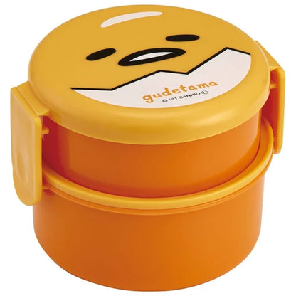 Gudetama Lazy Egg Double Layer Lunch Box With Fork