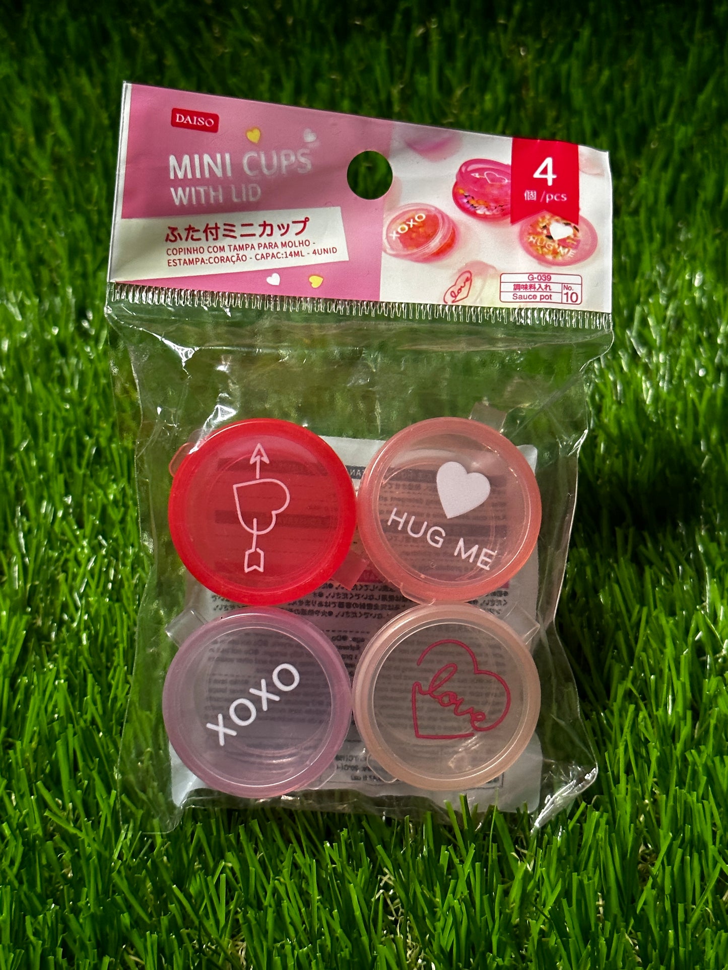 Valentine's Mini Cups with Lid