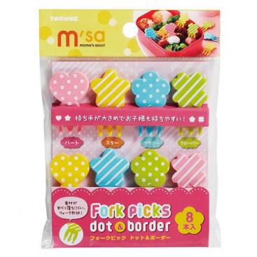 Torune Dot & Border Food Forks